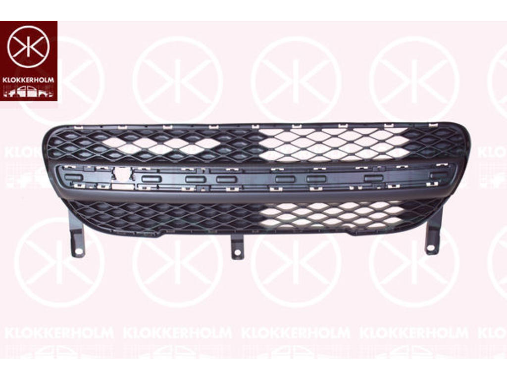 Ventilation Grille, bumper, Front, Centre Section, black