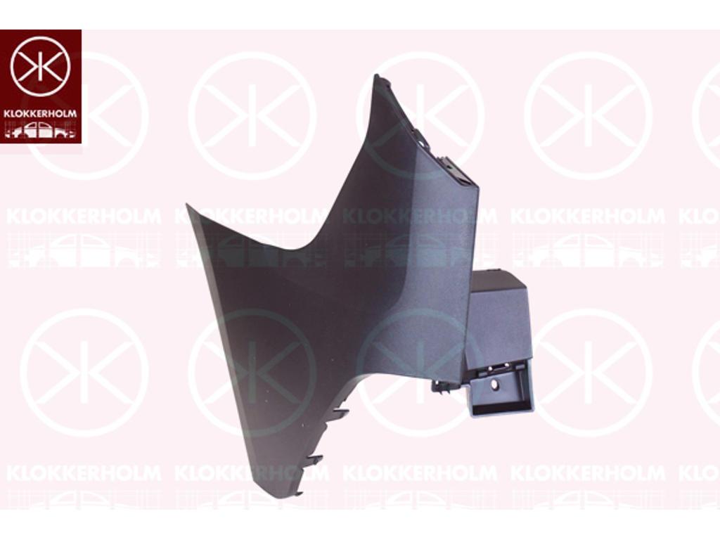 Bumper, black, Right Rear