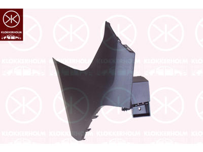 Bumper, black, Left Rear
