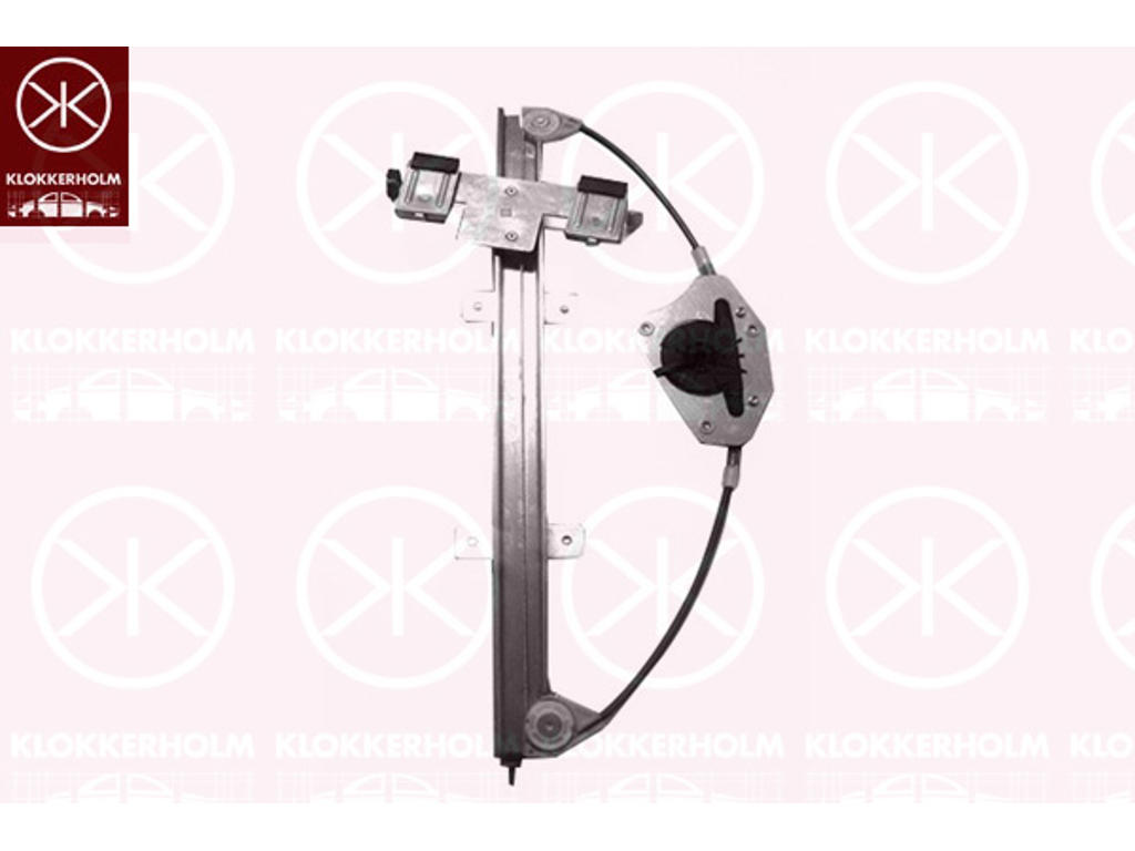 Window Regulator, 4-dr, without electric motor, Electric, Right Front