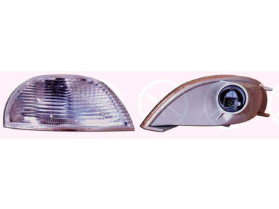 Knipperlicht, Met lamphouder, wit, Rechts voor