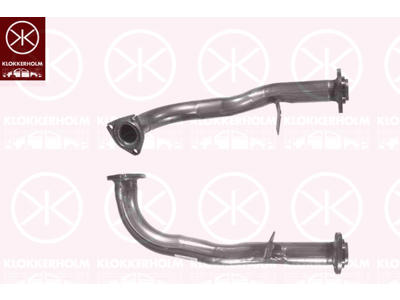 Exhaust Pipe, Front, for vehicles with catalytic converter