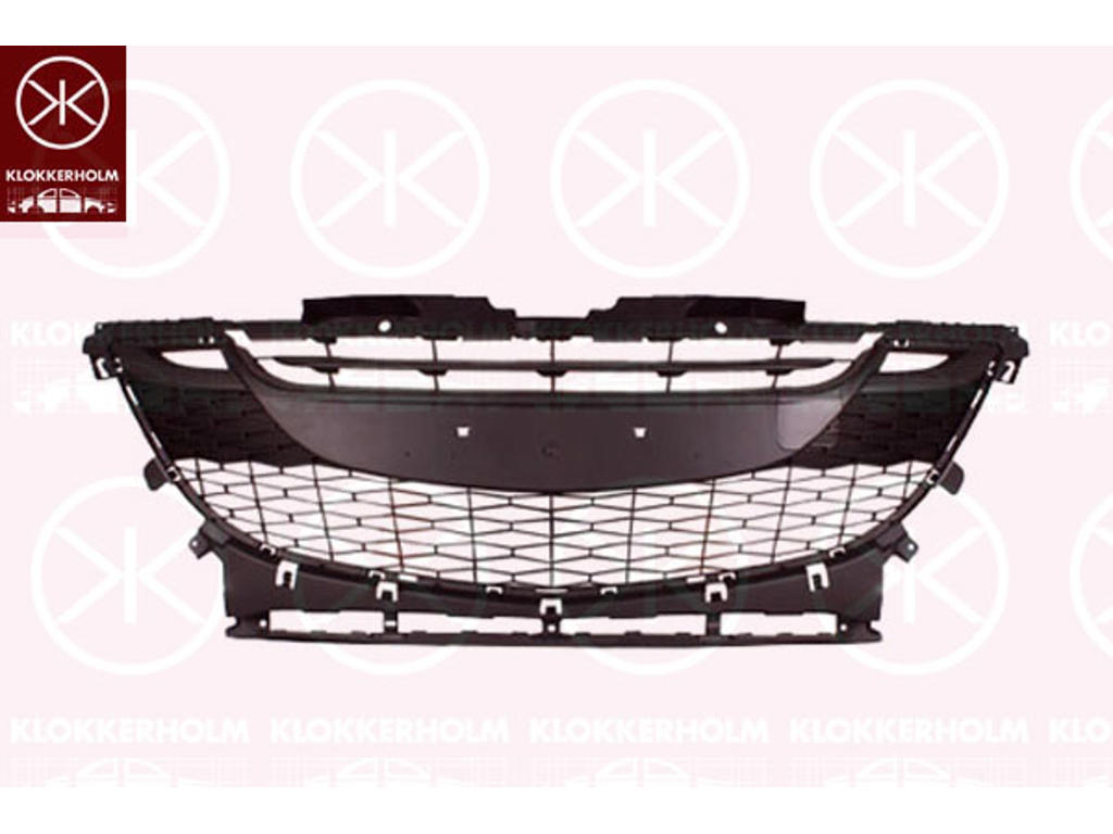 Grille de ventilation, pare-chocs, Standard, avant, gris