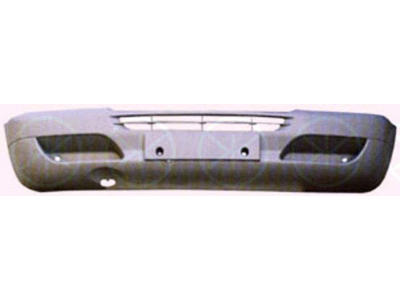 Bumper, Front, grey, with hole(s) for washer nozzle