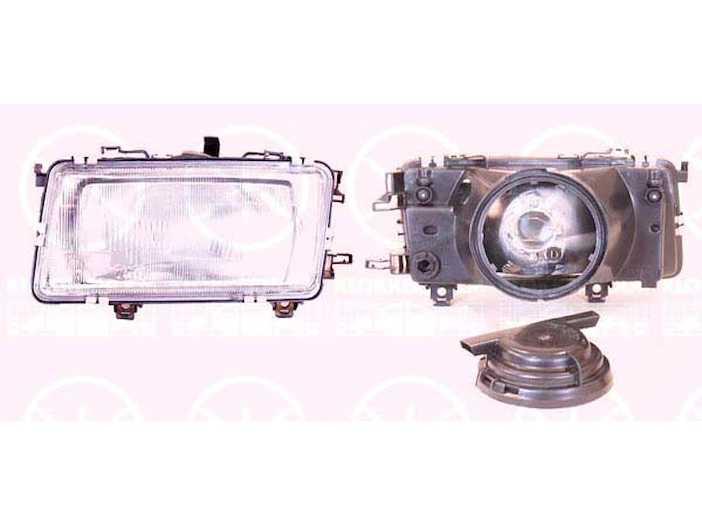 Headlight, H4, without motor for headlamp levelling, Left, Illuminance [lx]: 20
