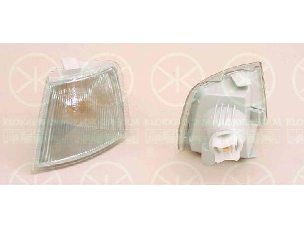 Direction Indicator, with bulb holder, white, Right