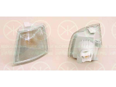 Direction Indicator, with bulb holder, white, Right