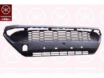 Bumper, Front, Centre Section, black