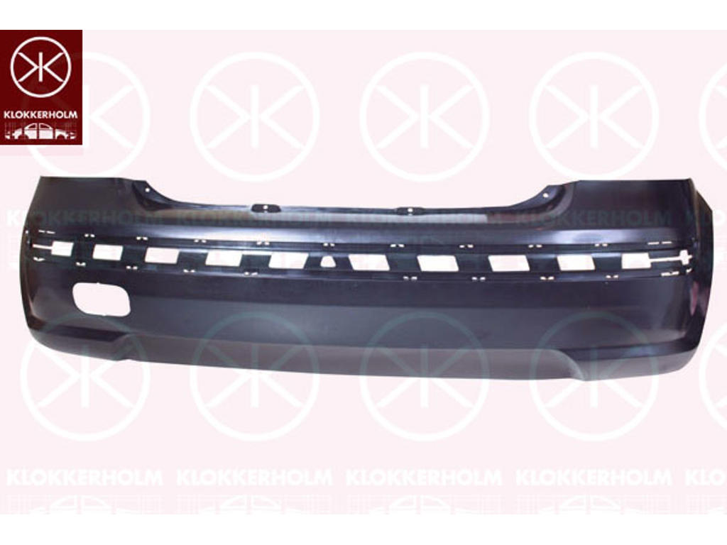 Bumper, Rear, black