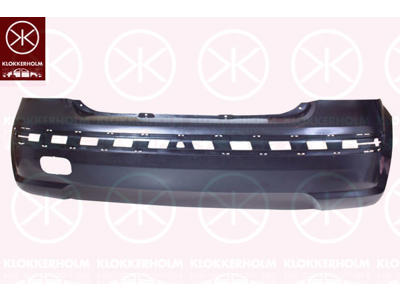 Bumper, Rear, black