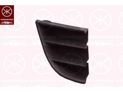 Ventilation Grille, bumper, black, Right Front