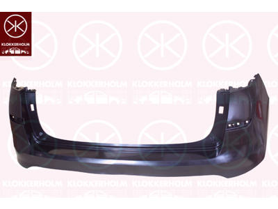 Bumper, Rear, Vehicle Production Country: Czech Republic, Smooth, black