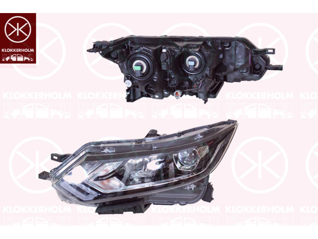 Headlight, Right, H11, H9, with daytime running light (LED)