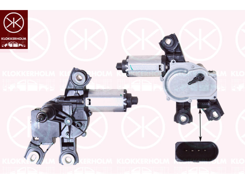 Wiper Motor, Rear, Voltage [V]: 12
