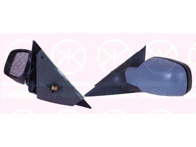 Exterior Mirror, w/primer, for electric mirror adjustment, Convex, Heatable, Right