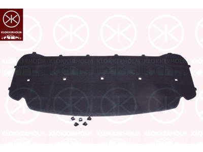 Engine Compartment Noise Insulation, Centre Section, Fitting Position: Bonnet