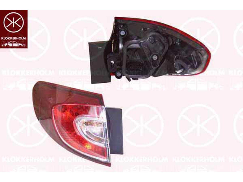 Kombinationsbackljus, med lamphållare, Vänster, Valeo