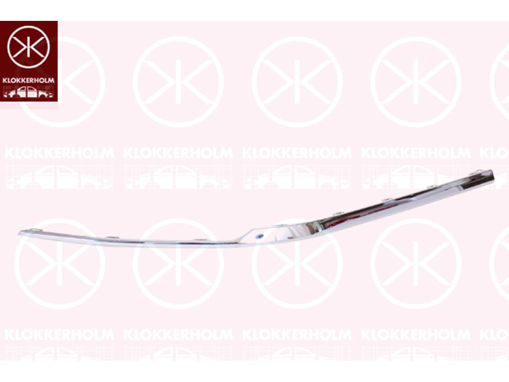 Trim/Protection Strip, bumper, chrome, Right Rear, Trim Level: R-LINE