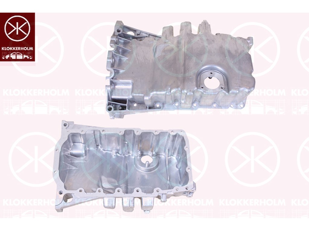 Bundkar, Aluminium, med hul til olie-niveau-sensor