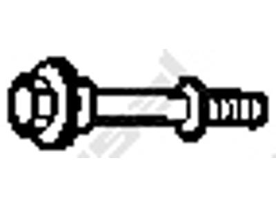 Bult, avgassystem, Gängmått: M8, Längd[mm]: 60
