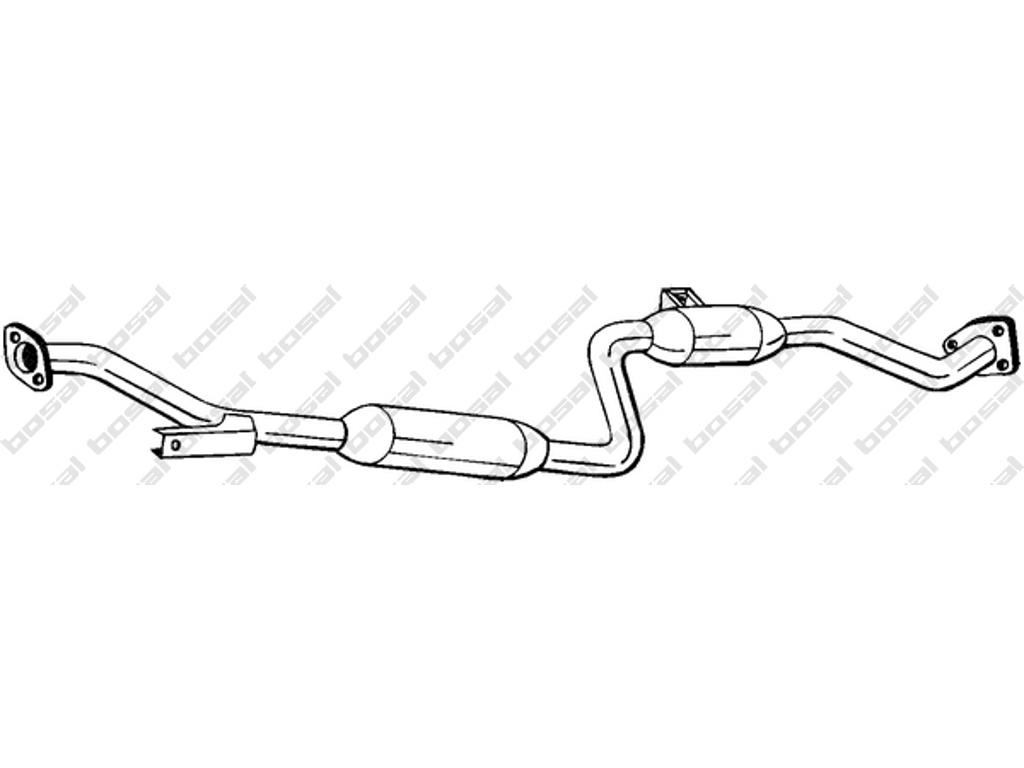 Centre Muffler, See accessories list for additionally required parts:  