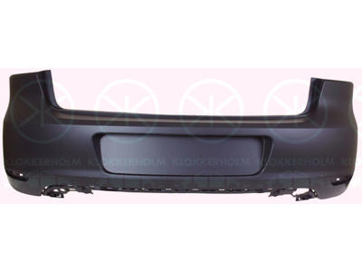 Bumper, Rear, w/primer, not for trim level: GTD,GTI