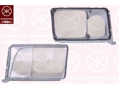 Diffusing Lens, headlight, H4/H3, T.Y.C, Left, Illuminance [lx]: 17.5