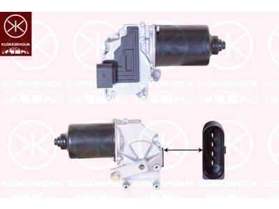 Motor steracu, prední, Napetí [V]: 12