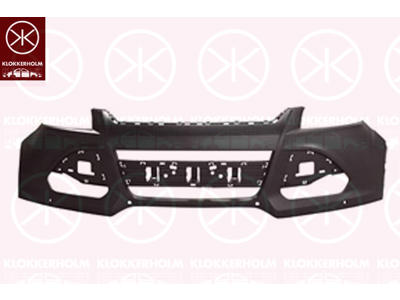 Bumper, w/primer, Front, with hole(s) for park distance control, not for trim level: ST-LINE