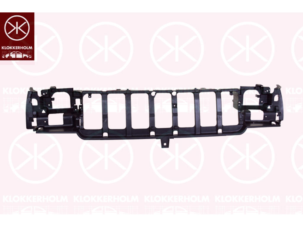 Radiator Support, for vehicles without headlight levelling, Plastic, Full Body Section