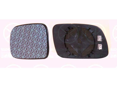 Mirror Glass, exterior mirror, Convex, Heatable, blue, Left