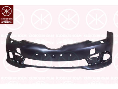 Bumper, Front, black, with hole(s) for washer nozzle, Trim Level: FACELIFT