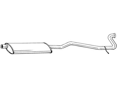 Centre Muffler, See accessories list for additionally required parts:  