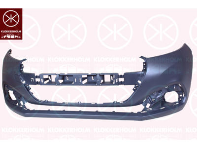 Bumper, w/primer, Front, with hole(s) for fog lights