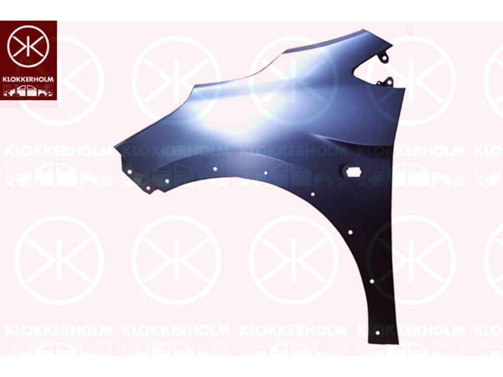 Wing, Left Front, with holes for trim/protective strip, with hole for direction indicator, Vehicle Equipment Line/Variant: ROCKS