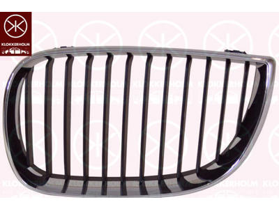 Radiator Grille, chrome/black, Left