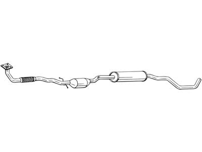 Catalytic Converter, with mounting parts, Emission Standard: Euro 3, Euro 4