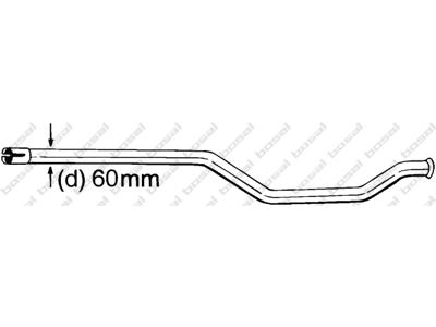 Repair Pipe, catalytic converter, See accessories list for additionally required parts:  