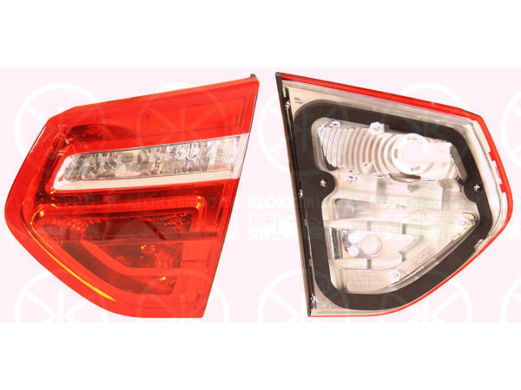 kombinuotas galinis žibintas, su lemputes laikikliu, dešine, vidine dalis, AL