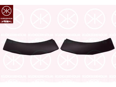 Trim/Protection Strip, bumper, Kit, Rear, Grained