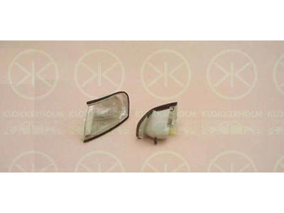 Direction Indicator, with bulb holder, white, Left Front