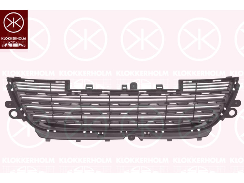 Ventilation Grille, bumper, Front, black