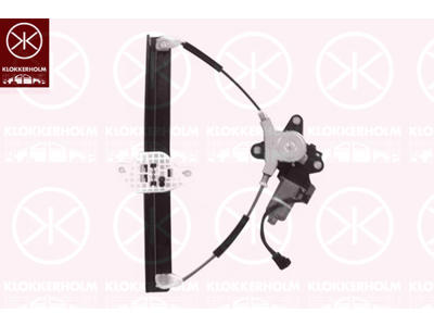 Window Regulator, with electric motor, Electric, Left Rear