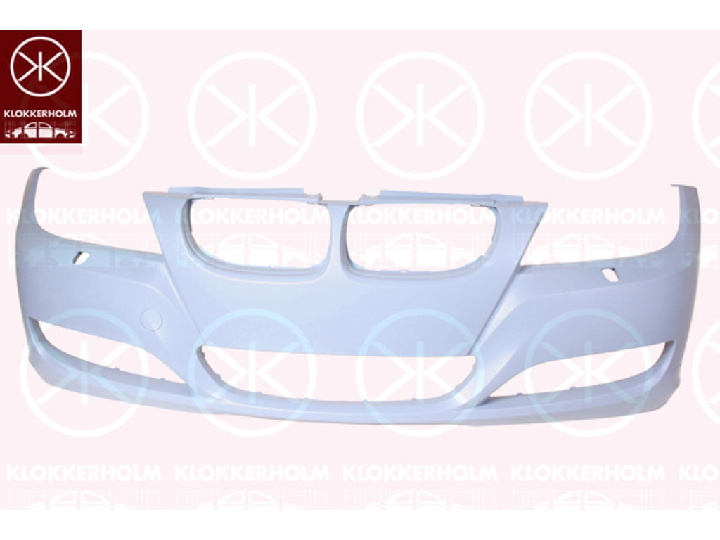 Bumper, w/primer, Front, with hole(s) for washer nozzle