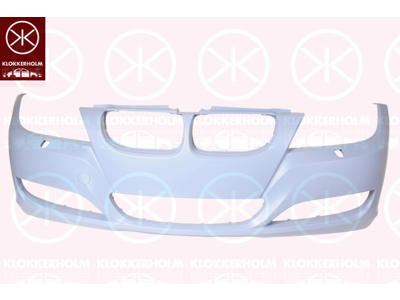 Bumper, w/primer, Front, with hole(s) for washer nozzle