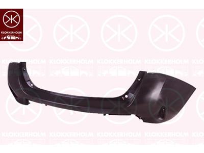 Bumper, Rear, black
