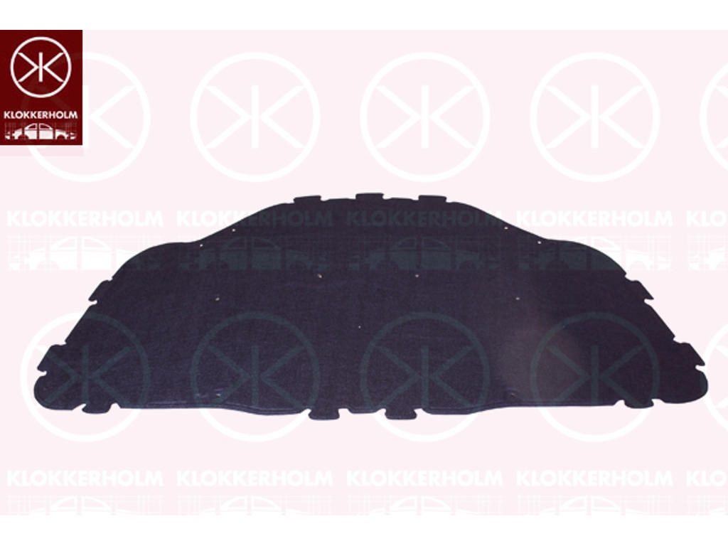 Engine Compartment Noise Insulation, Centre Section, Fitting Position: Bonnet