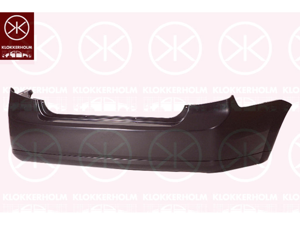 Bumper, Rear, black