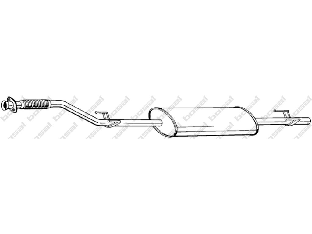Front Muffler, See accessories list for additionally required parts:  