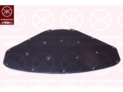 Engine Compartment Noise Insulation, Centre Section, Fitting Position: Bonnet